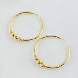 Candongas Trio 1.6gr / 2.5cm / Oro Amarillo 18K