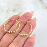 Candongas Trio 1.6gr / 2.5cm / Oro Amarillo 18K