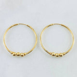 Candongas Trio 1.75gr / 2.5cm / Oro Amarillo 18K