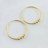 Candongas Trio 1.75gr / 2.5cm / Oro Amarillo 18K