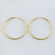 Candongas Aro Liso 1.25gr / 2.5cm / Oro Amarillo 18K