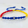 Pulsera Tricolor Bolas Estilo 6° 0.15gr / Oro Amarillo 18K *