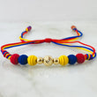 Pulsera Tricolor Bolas Estilo 7° 0.gr / Oro Amarillo 18K *