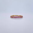 Anillo Argolla 1.75gr / T4 3/4 / Circones Rosados Oro Amarillo 18K $
