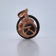 Dije Medalla Gladiador Espartano 14.75gr / 5.1cm / Circones Negros Oro Rosa 18K $