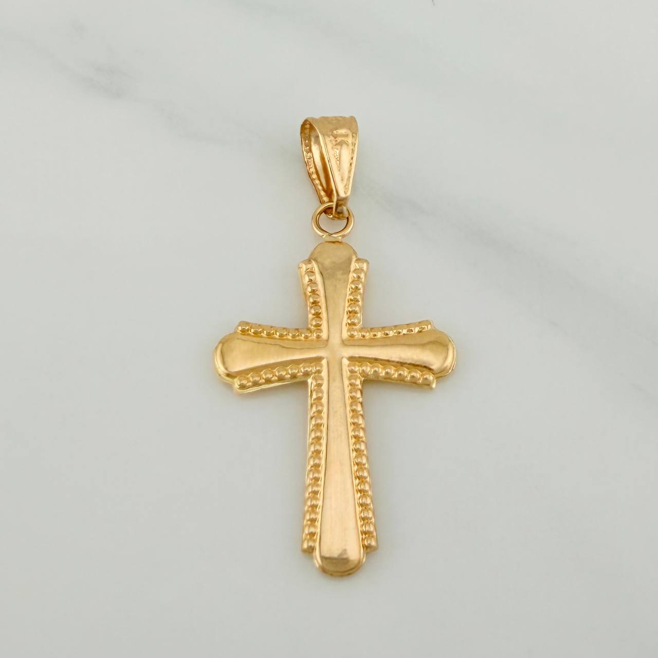 Dije Cruz 0.9gr / 3cm / Oro Amarillo 18K %