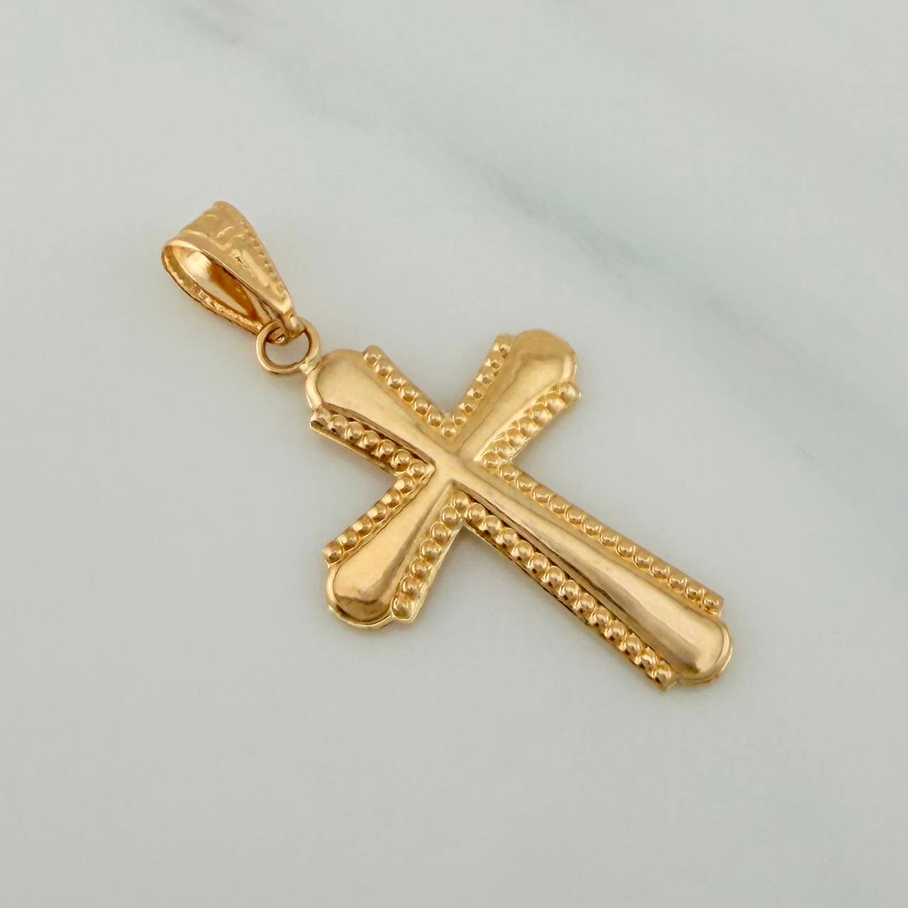 Dije Cruz 0.9gr / 3cm / Oro Amarillo 18K %