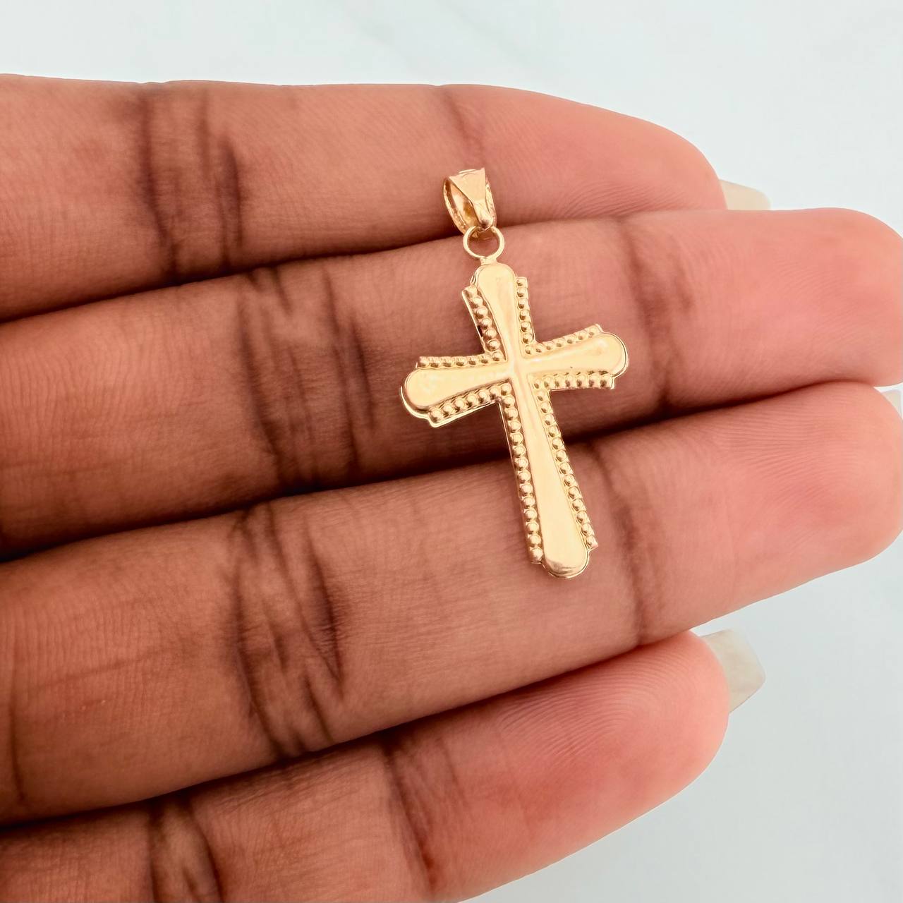 Dije Cruz 0.9gr / 3cm / Oro Amarillo 18K %