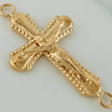 Herraje Cruz Cristo 1.1gr / 2.8cm / Oro Amarillo 18K %