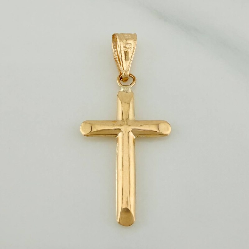 Dije Cruz 0.75gr / 3cm / Oro Amarillo 18K %