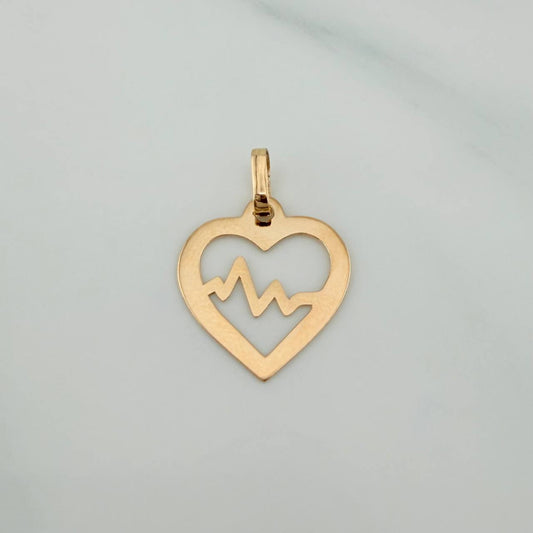 Dije Silueta Corazón 0.45gr / 2.2cm / Oro Amarillo 18K