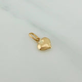 Dije Corazon 0.3gr / 1.3cm / Soplado Oro Amarillo &