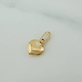 Dije Corazon 0.3gr / 1.3cm / Soplado Oro Amarillo &