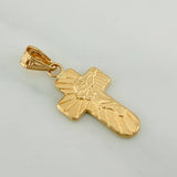 Dije Cruz Rostro Cristo 0.9gr / 2.7cm / Oro Amarillo 18K %