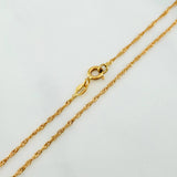 Cadena Singapur 1.6 g / 45 cm / 1.25 mm Oro Amarillo 18K