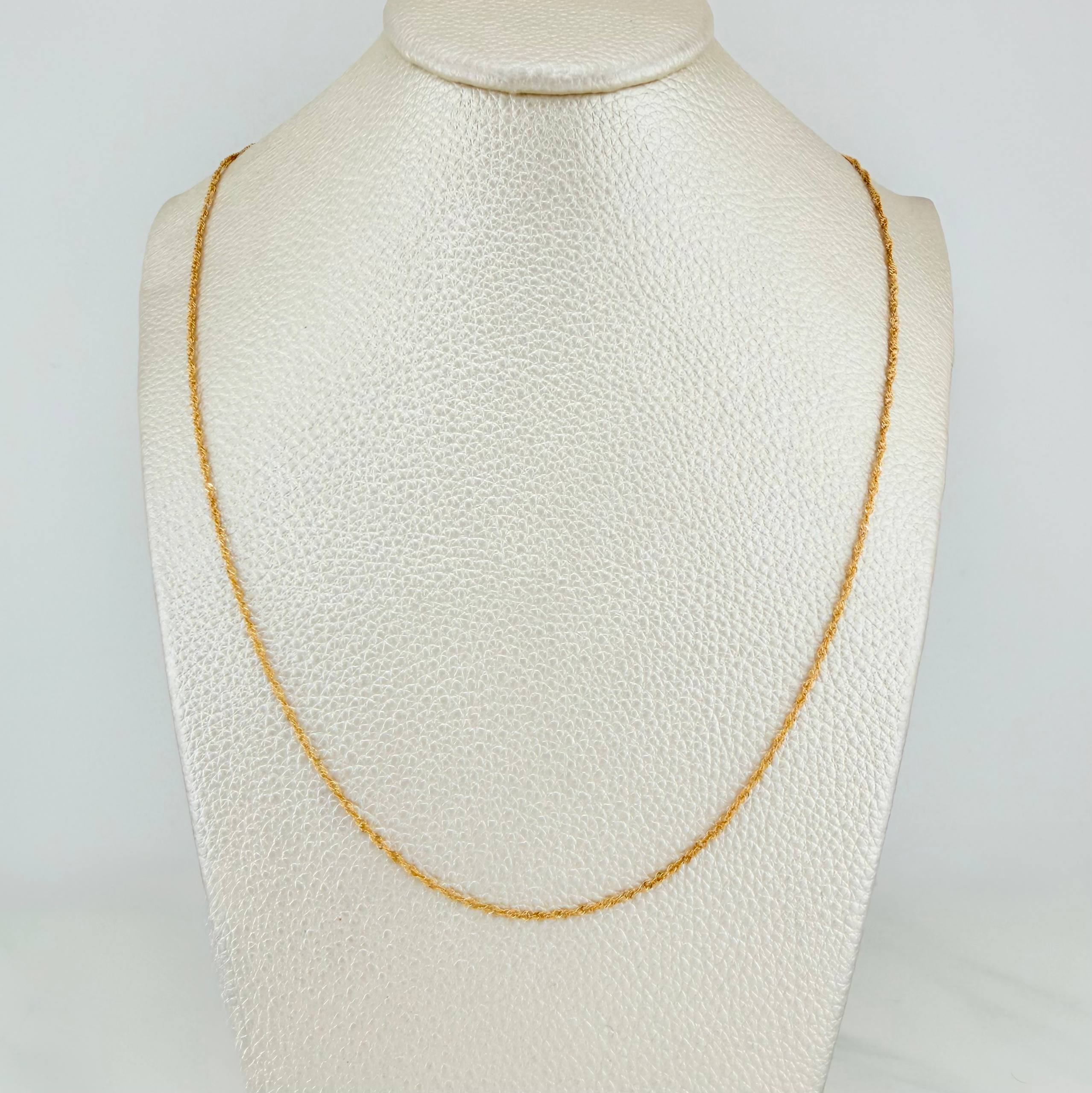 Cadena Singapur 1.45 g / 40 cm / 1.2 mm Oro Amarillo 18K