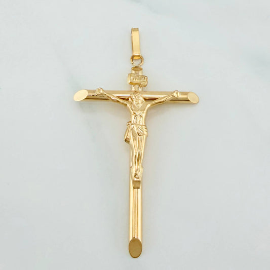 Dije Cruz Cristo 2.95 g / 6.3 cm Oro Amarillo 18K