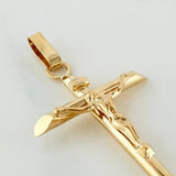 Dije Cruz Cristo 1.2 g / 4 cm Oro Amarillo 18K