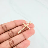 Dije Cruz Cristo 1.2 g / 4 cm Oro Amarillo 18K