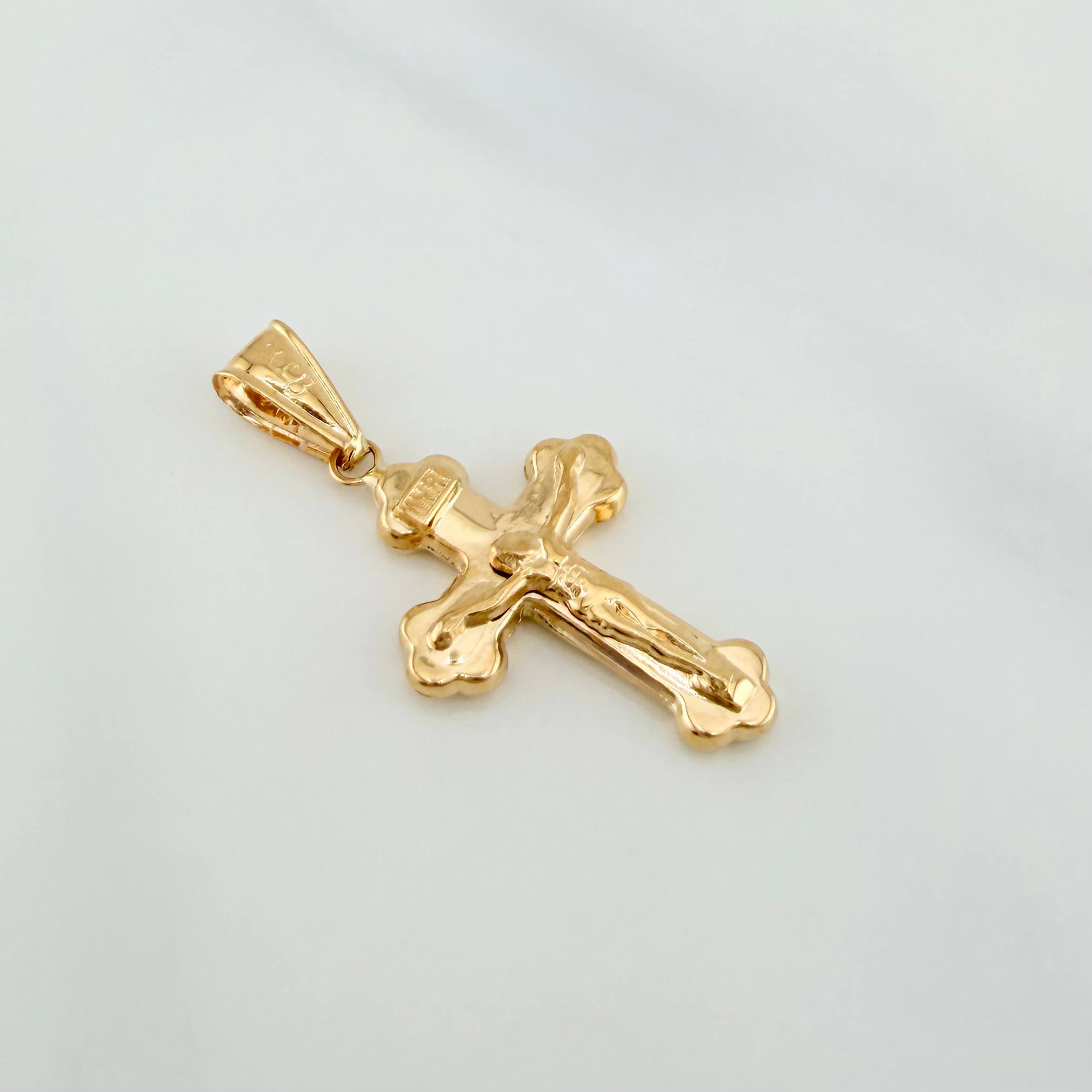Dije Cruz Cristo 1.5 g / 3.8 cm Oro Amarillo 18K