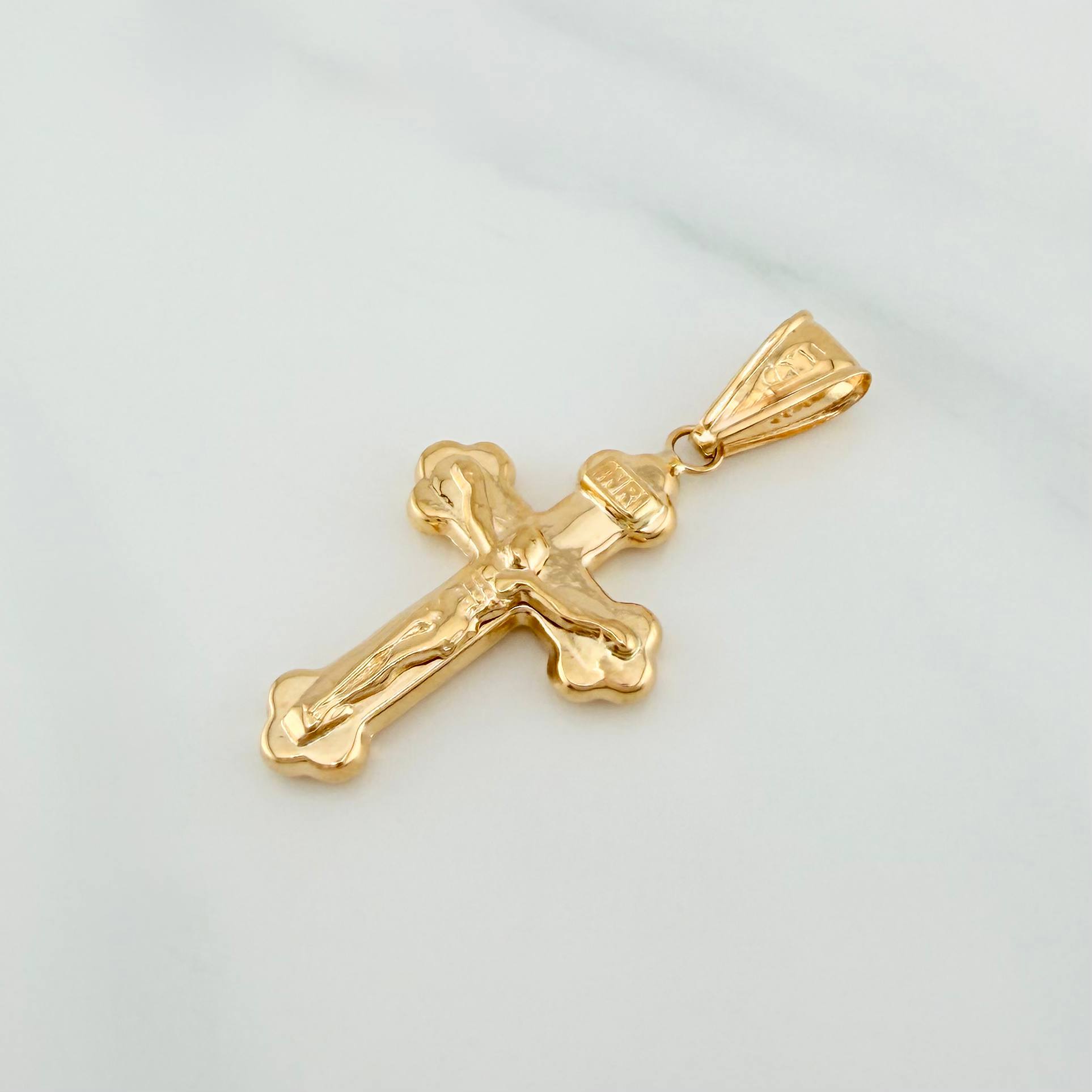 Dije Cruz Cristo 1.5 g / 3.8 cm Oro Amarillo 18K
