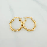 Candongas Demi 1.3 g / 1.7 cm Oro Amarillo 18K