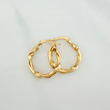 Candongas Demi 1.3 g / 1.7 cm Oro Amarillo 18K