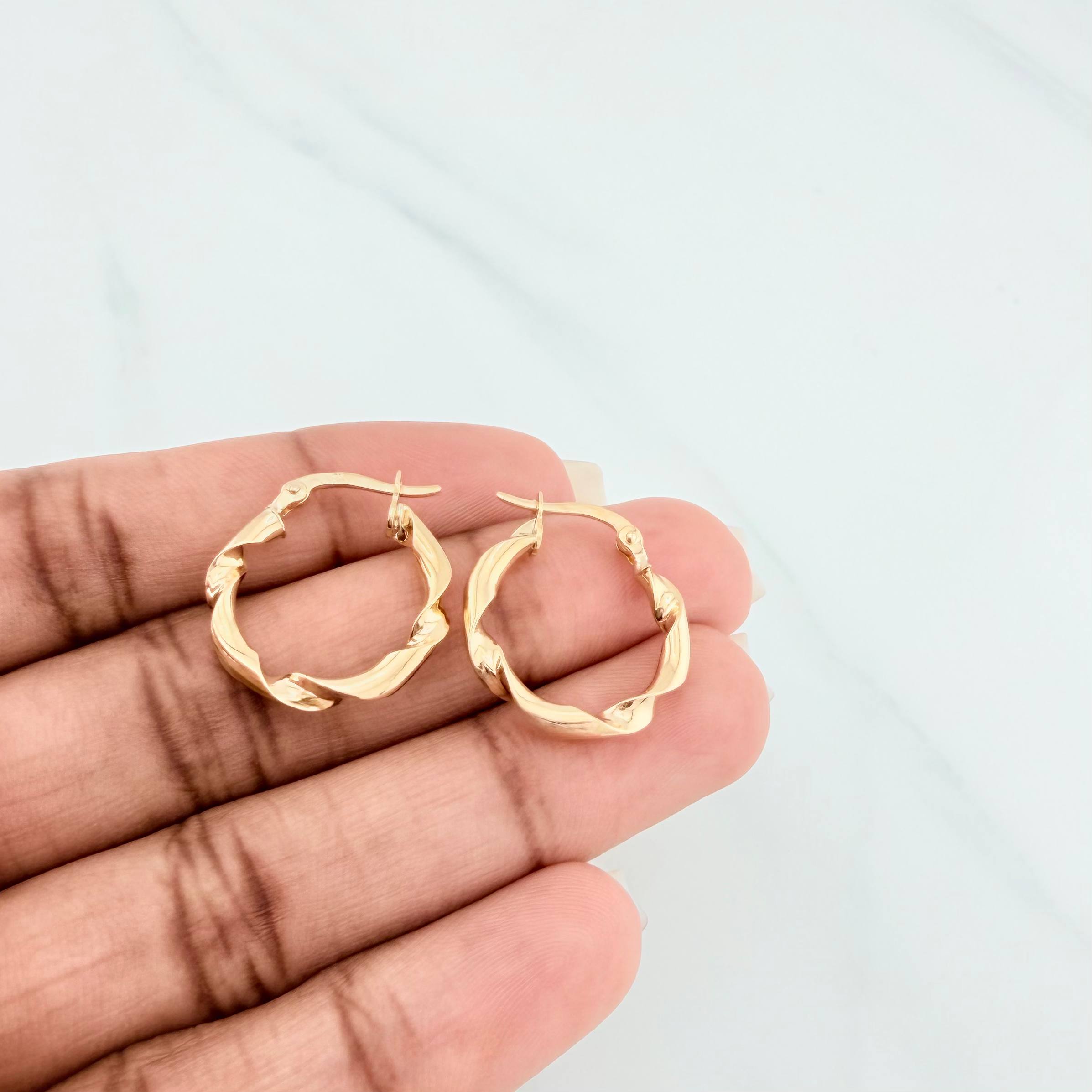 Candongas Demi 1.3 g / 1.7 cm Oro Amarillo 18K