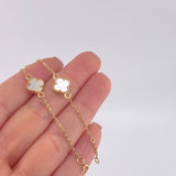 Pulso Modulable Aro Seguido Trebol 3.85 g / 18 cm - 16.4 cm / 1.3 mm Oro Amarillo 18K