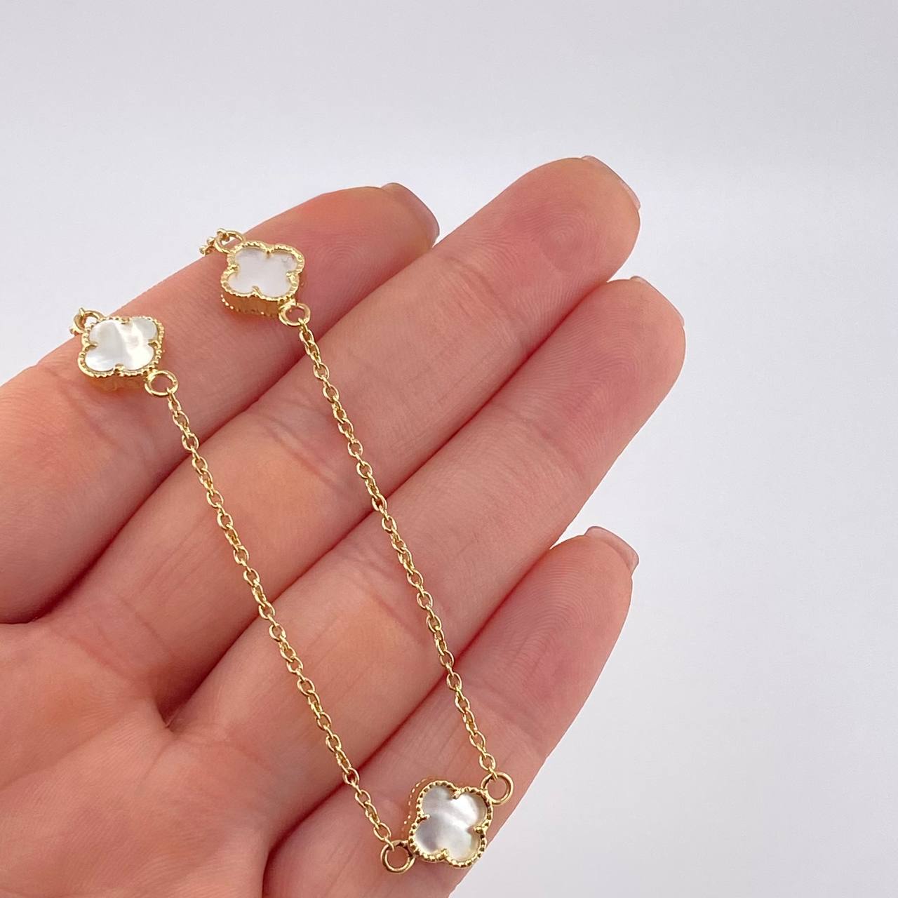 Cadena Aro Seguido Trebol 8.75 g / 50.4 cm / 1.5 mm Oro Amarillo 18K