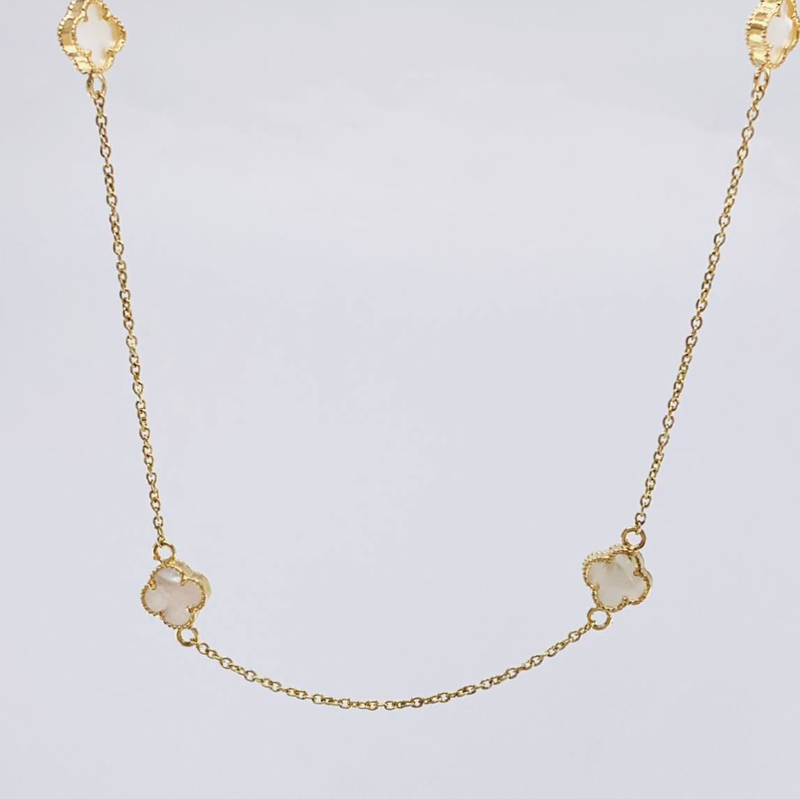 Cadena Aro Seguido Trebol 8.75 g / 50.4 cm / 1.5 mm Oro Amarillo 18K