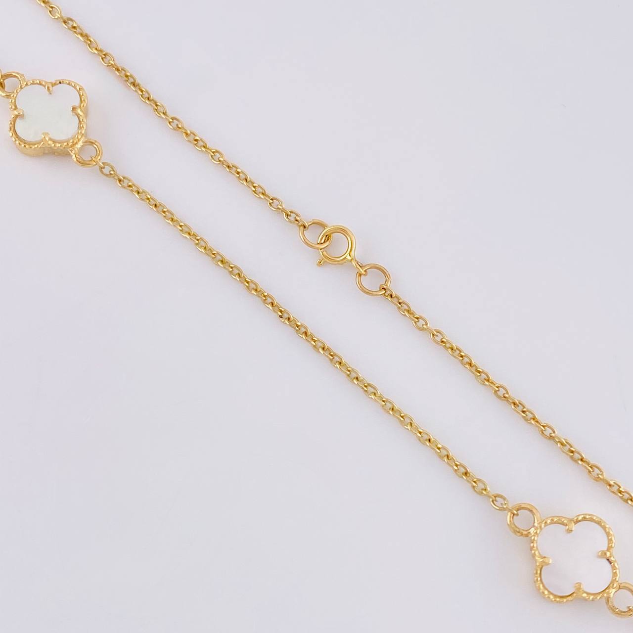 Cadena Aro Seguido Trebol 8.75 g / 50.4 cm / 1.5 mm Oro Amarillo 18K
