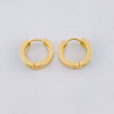 Candongas Carril Doble 1.55 g / 1 cm Oro Amarillo 18K