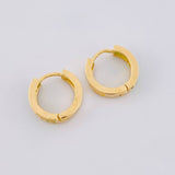Candongas Carril Doble 1.55 g / 1 cm Oro Amarillo 18K