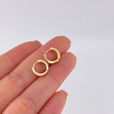 Candongas Carril Doble 1.6 g / 1 cm Oro Amarillo 18K