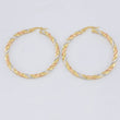 Candongas Entorchada Torsal 3.9 g / 4.2 cm Tres Oros 18K