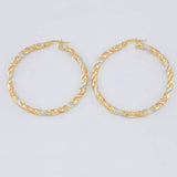 Candongas Entorchada Torsal 3.95 g / 4.2 cm Tres Oros 18K