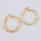 Candongas Lula 2.5 g / 2.7 cm Tres Oros 18K