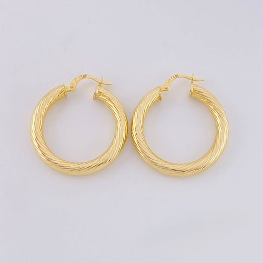 Candongas Sofi 4.4 g / 3 cm Tres Oros 18K