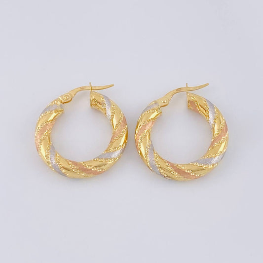 Candongas Marie 2.65 g / 2.4 cm Tres Oros 18K