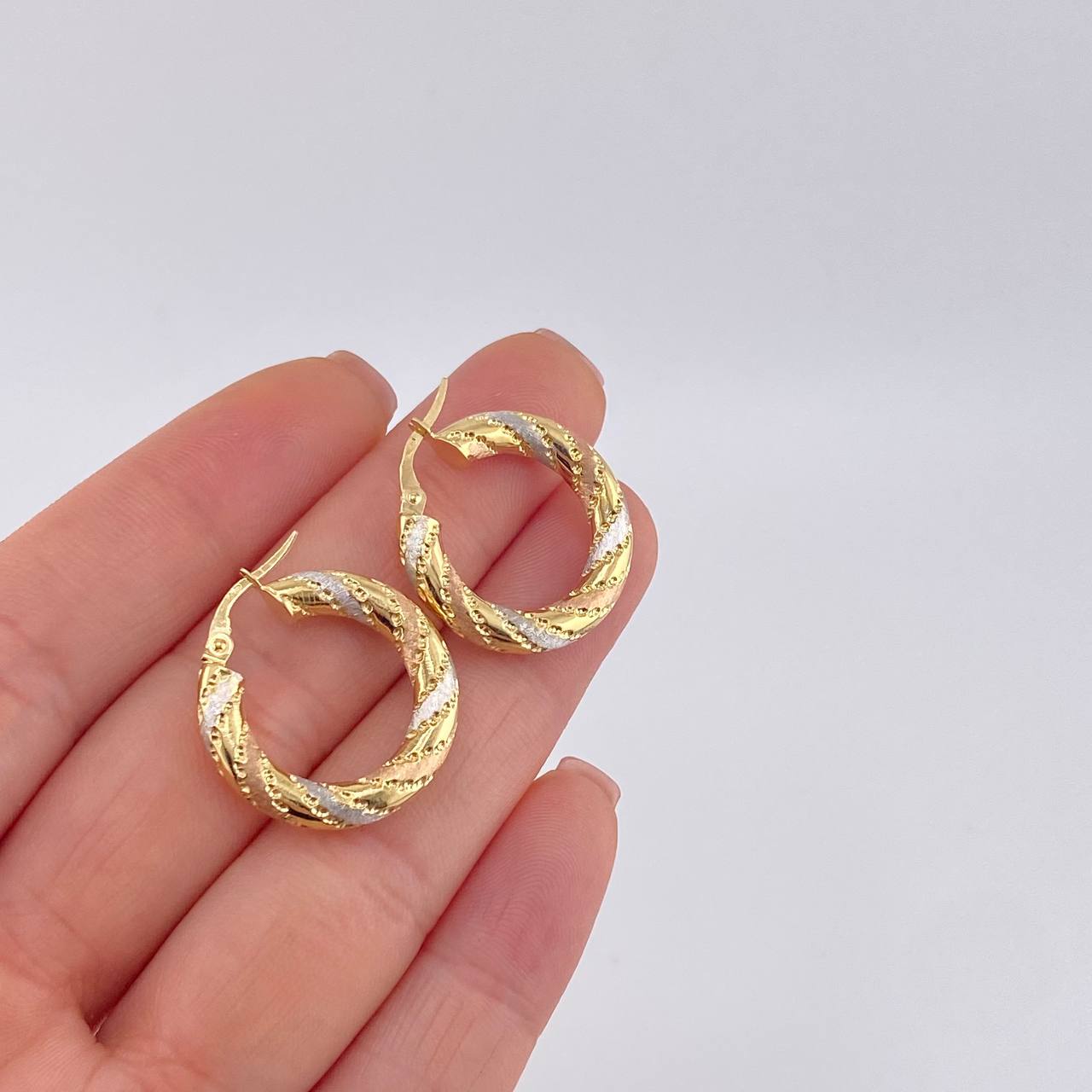 Candongas Marie 3.2 g / 2.4 cm Tres Oros 18K