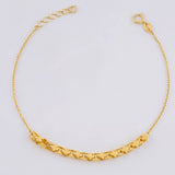 Pulso Aro Seguido Estrellado 2.6 g / 18 cm / 0.7 mm Oro Amarillo 18K