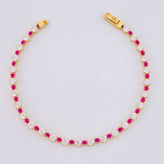 Pulso Tenis Burbuja 3.6 g / 15 cm / 3.1 mm Oro Amarillo 18K