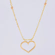 Cadena Aro Seguido Silueta Corazón 3.65g / 45cm / 3.65mm Tres Oros 18K