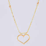 Cadena Aro Seguido Silueta Corazón 3.65g / 45cm / 3.65mm Tres Oros 18K