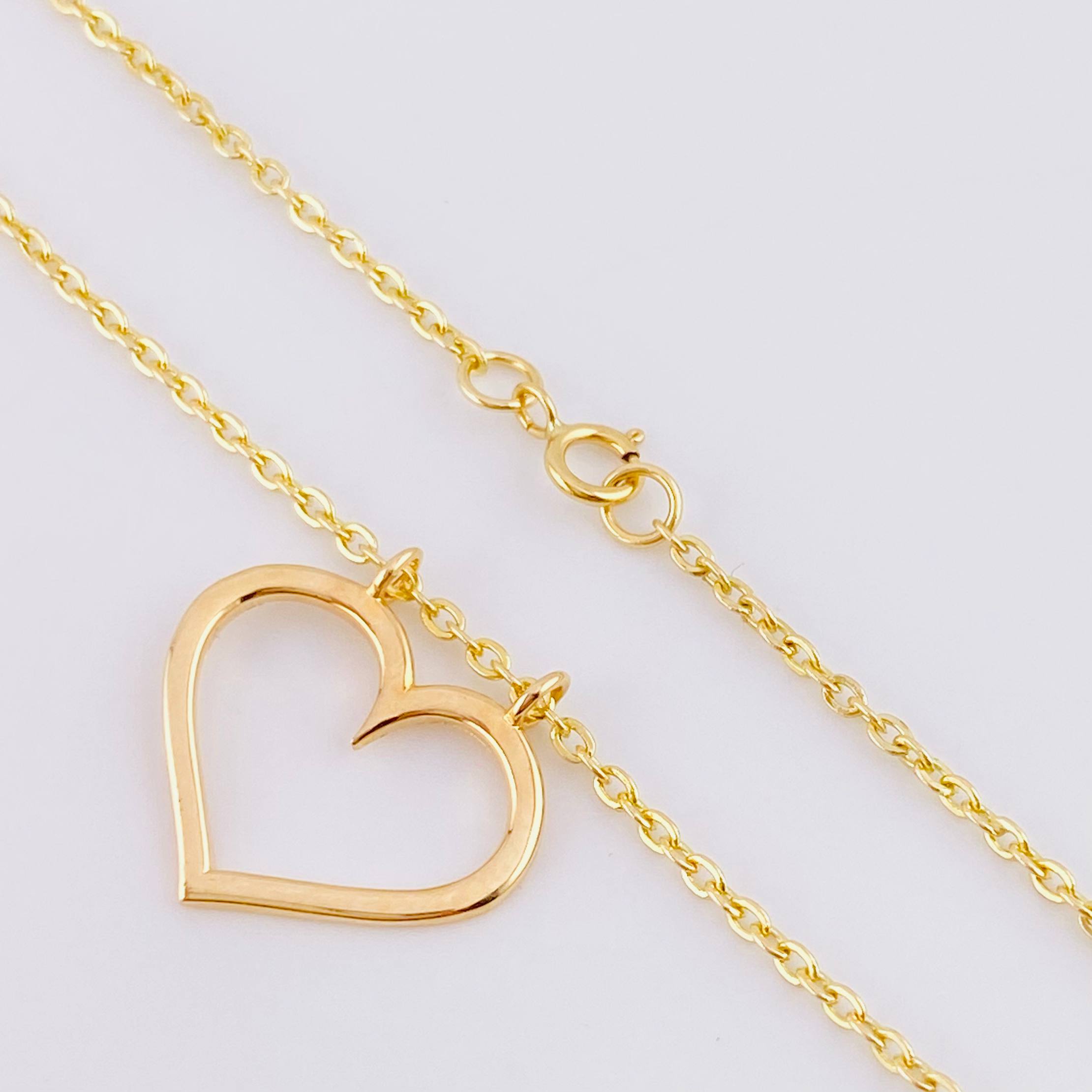 Cadena Aro Seguido Silueta Corazón 3.65g / 45cm / 3.65mm Tres Oros 18K