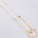 Cadena Aro Seguido Silueta Corazón 3.65g / 45cm / 3.65mm Tres Oros 18K