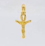 Dije Cruz Cristo Ansada 5.6 g / 4 cm Oro Amarillo 18K