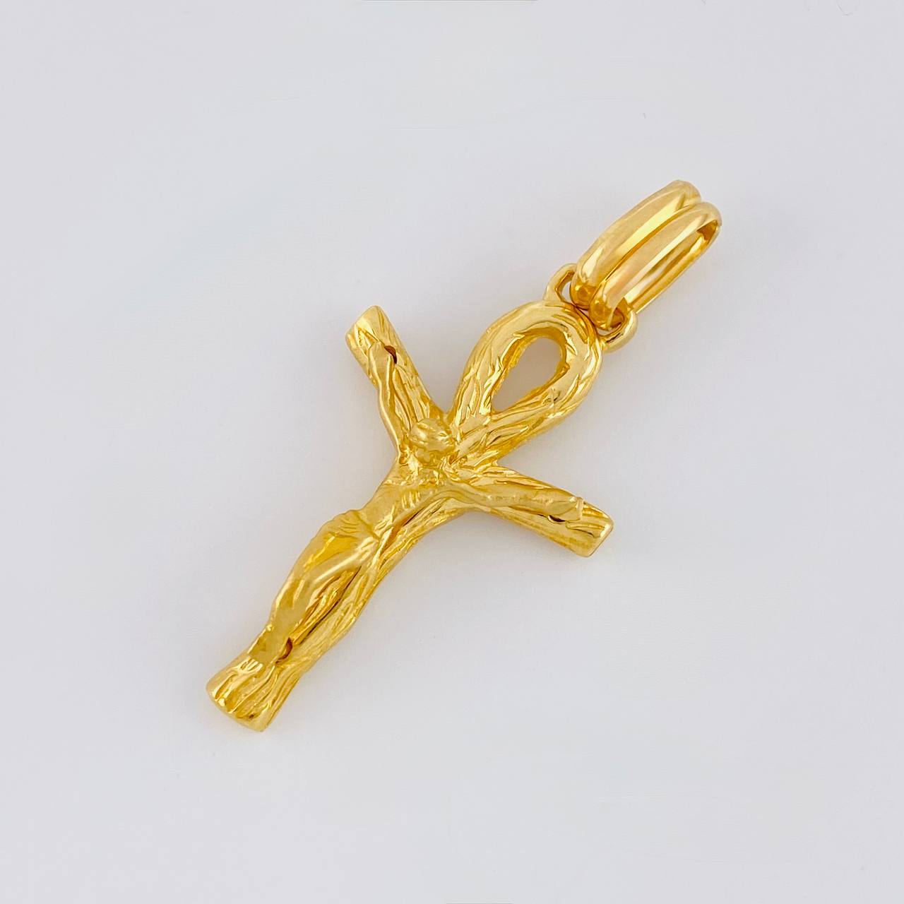 Dije Cruz Cristo Ansada 5.55 g / 4 cm Oro Amarillo 18K