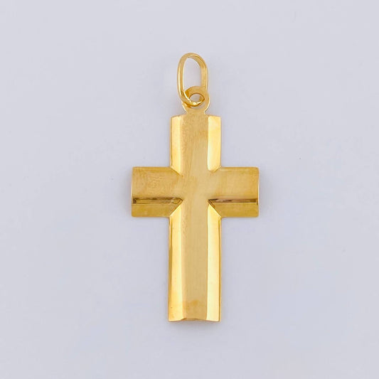 Dije Cruz Mate 1.15 g / 2.5 cm Oro Amarillo 18K